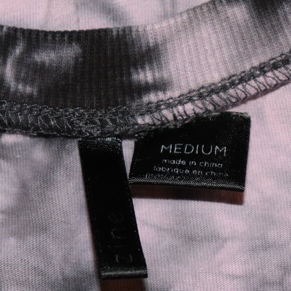 🌀💜 Black & Purple Tie-Dye Tee · Size M · Soft Cotton Feel - Picture 2 of 6